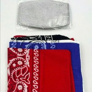 Bandanas Scarfs For Women Men 4 Pack Face